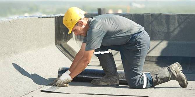 roofing herstellen bij plat dak